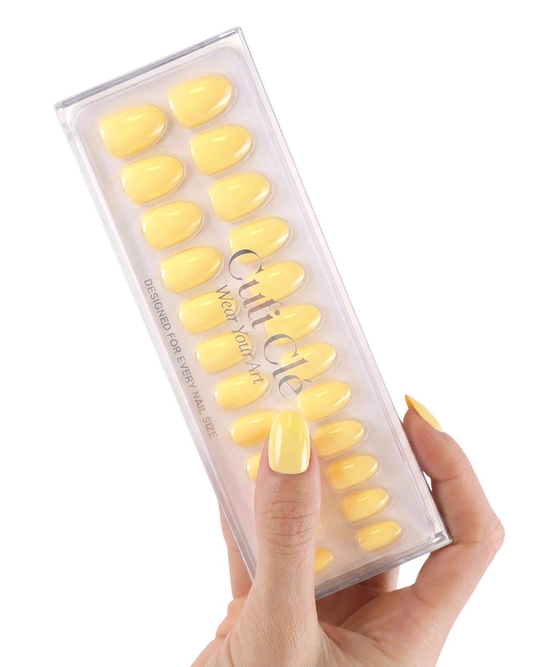 Uñas press-on Lemon Tree Redonda Corta - vista adicional 3 | Cuti Clé