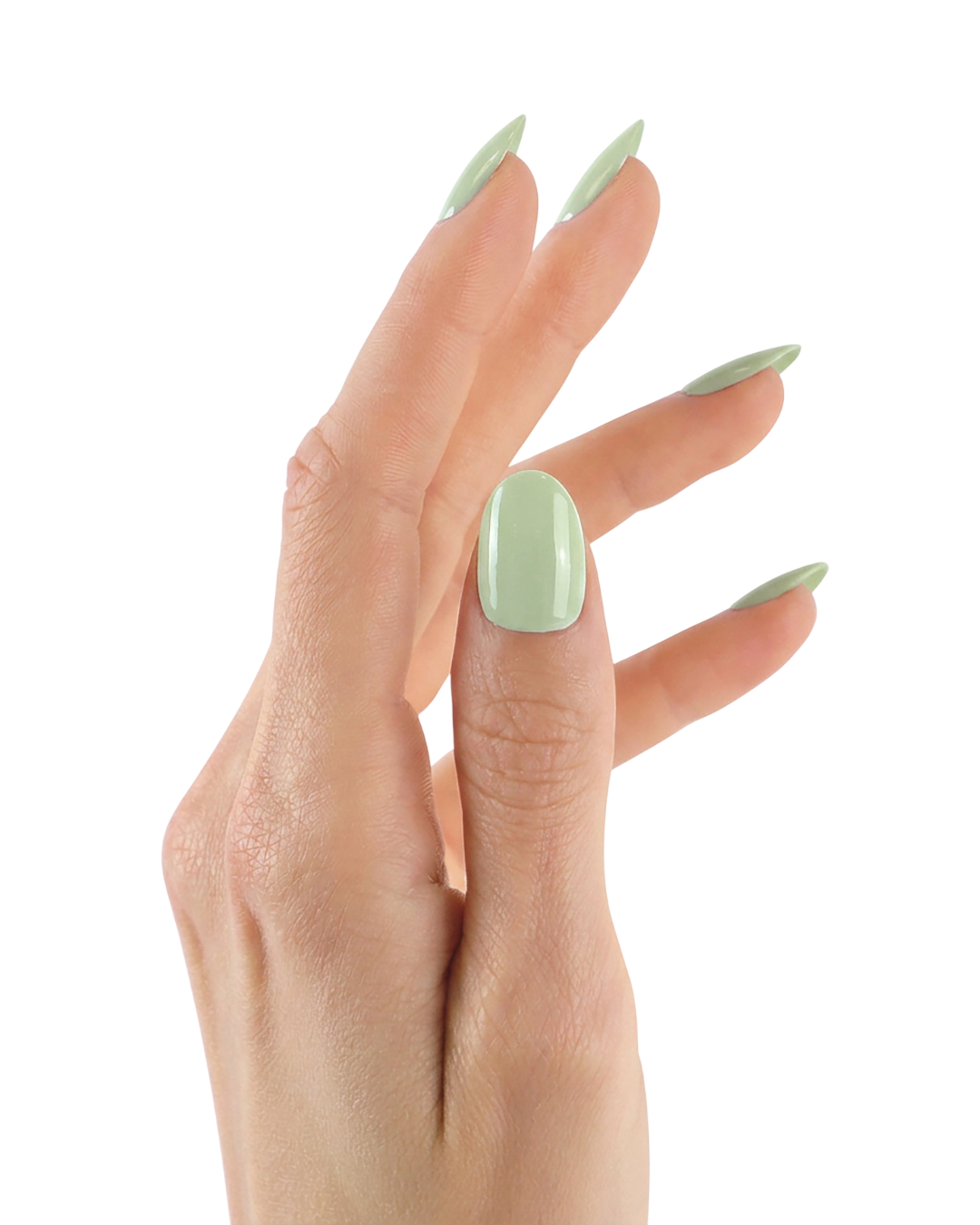 Uñas press-on Minty Redonda Corta - vista adicional 2 | Cuti Clé