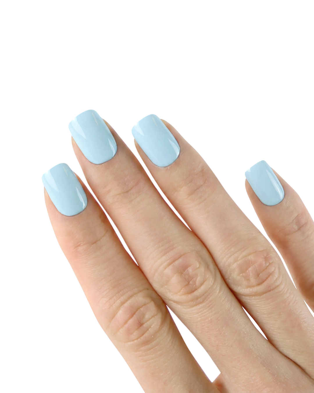 Uñas press-on Baby Blue Cuadrada Corta - vista adicional 1 | Cuti Clé