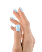 Uñas press-on Baby Blue Cuadrada Corta - vista adicional 3 | Cuti Clé