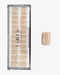 Uñas press-on Champagne Cat Eye Cuadrada Mediana - efecto ojo de gato | Cuti Clé