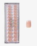 Uñas press-on Classic French Cuadrada Mediana - estilo manicura francesa | Cuti Clé