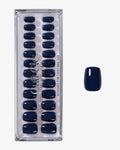 Uñas press-on Neon Navy Cuadrada Corta - efecto ojo de gato | Cuti Clé