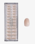 Uñas press-on Arctic Mist Cat Eye Redonda Corta - efecto ojo de gato, con purpurina | Cuti Clé