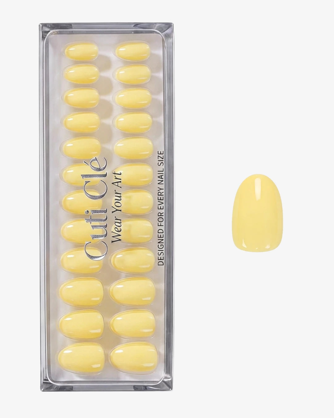 Uñas press-on Lemon Tree Redonda Corta | Cuti Clé