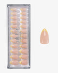 Uñas press-on Buttercream French Almendrada Corta - estilo manicura francesa | Cuti Clé