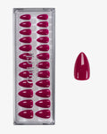 Uñas press-on Burgundy Almendrada Corta | Cuti Clé