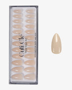 Uñas press-on Nude Veil Almendrada Mediana | Cuti Clé