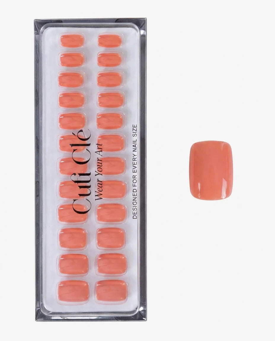 Peach Veil Cuadrada Corta