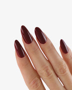 Uñas press-on Cherry Noir Almendrada Mediana - vista adicional 1 | Cuti Clé