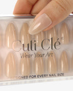 Uñas press-on Nude Veil Almendrada Mediana - vista adicional 3 | Cuti Clé