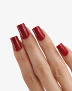 Uñas press-on Classic Red Cuadrada Mediana - vista adicional 1 | Cuti Clé