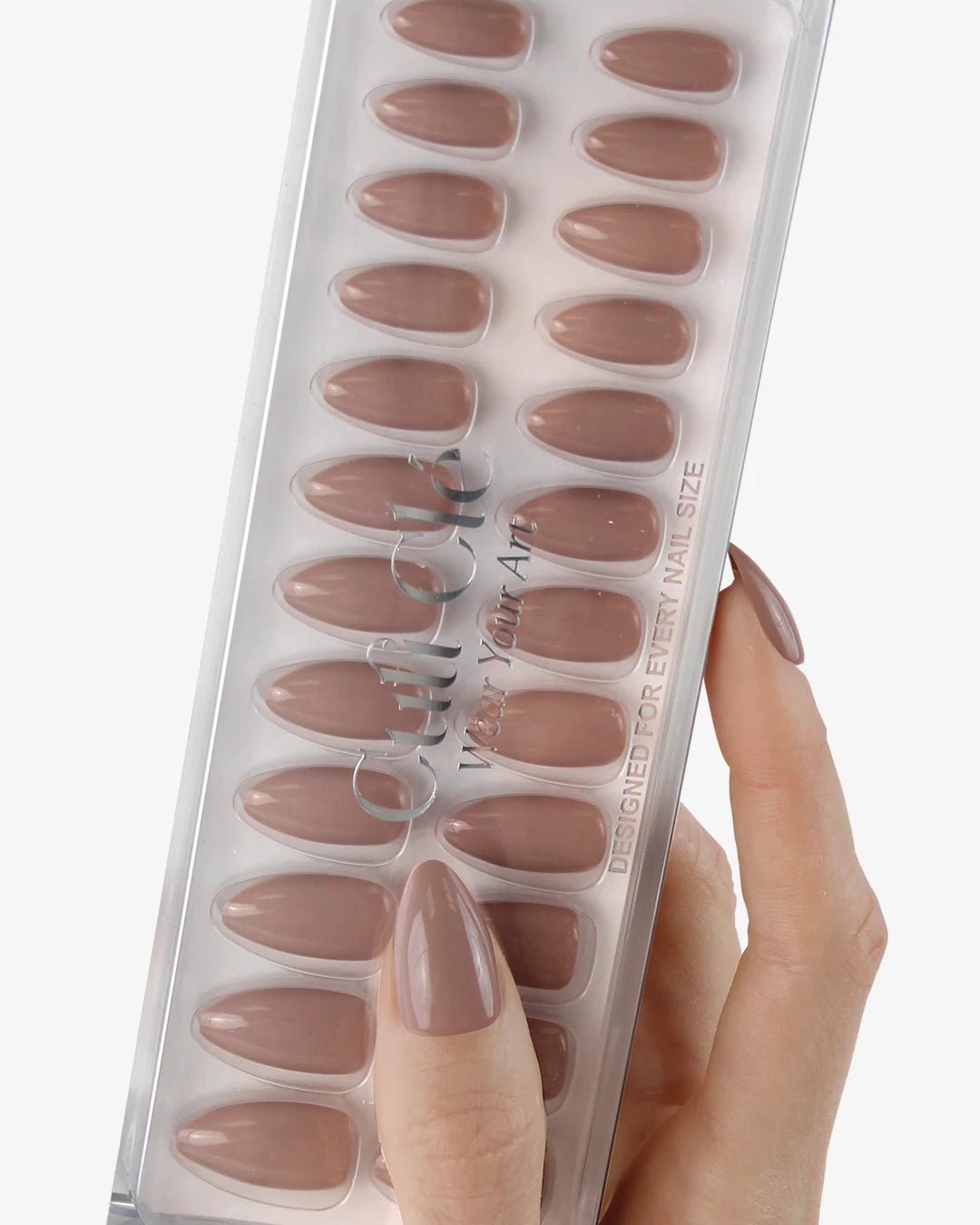Uñas press-on Rose Ash Almendrada Corta - vista adicional 4 | Cuti Clé