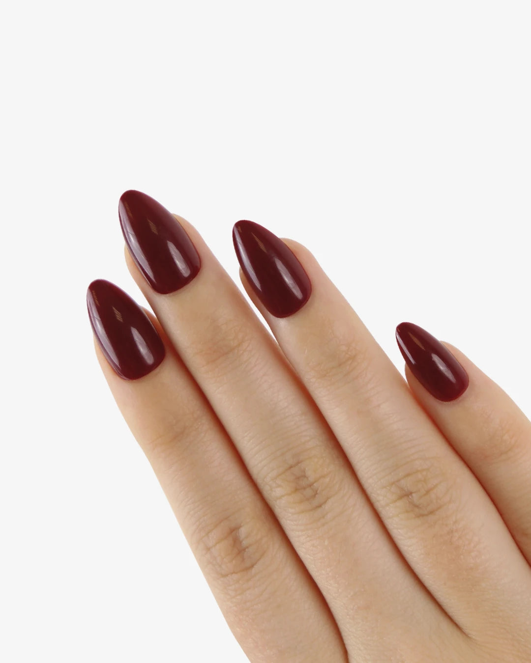 Uñas press-on Cherry Noir Almendrada Corta - vista adicional 1 | Cuti Clé