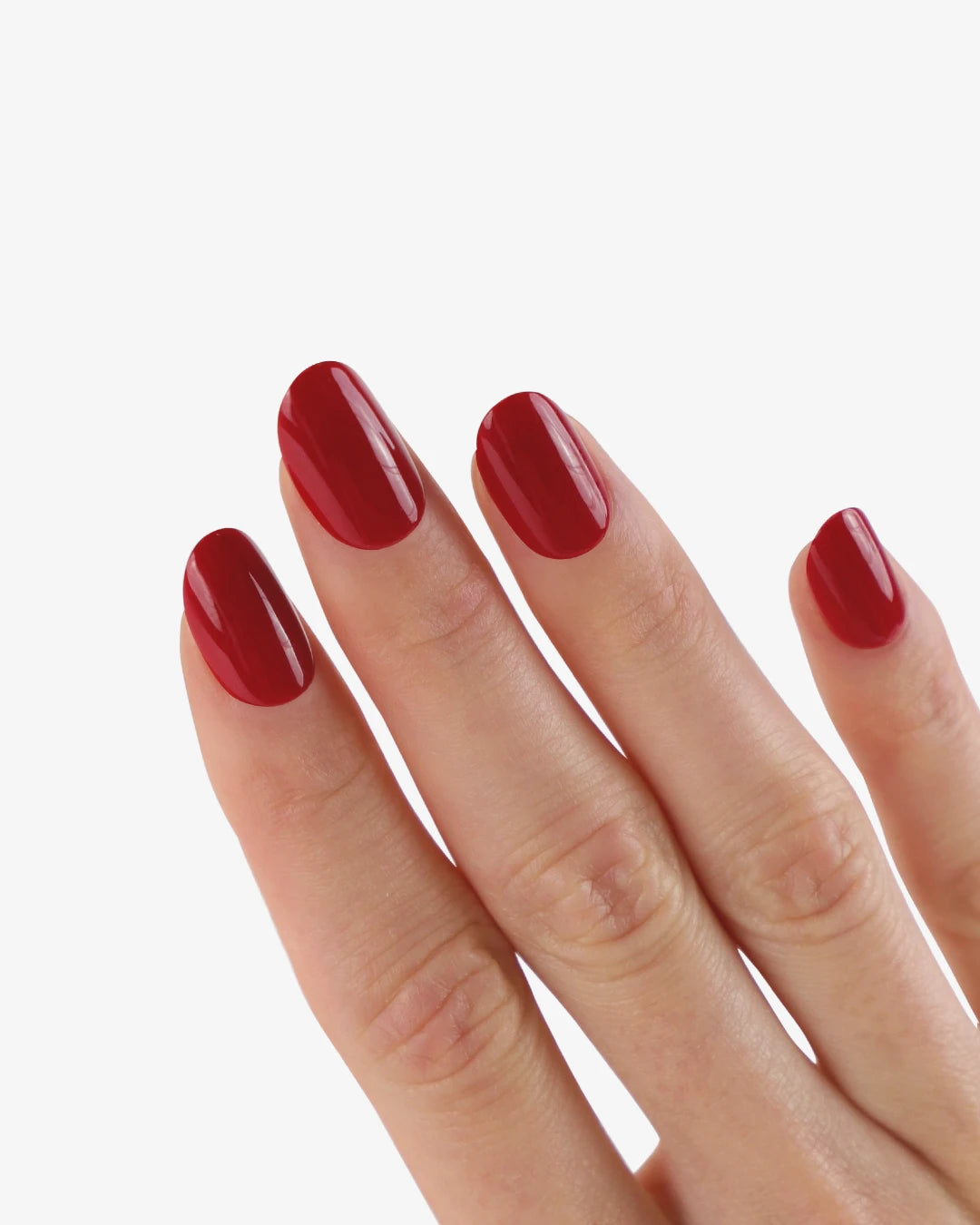 Uñas press-on Classic Red Redonda Corta - vista adicional 1 | Cuti Clé