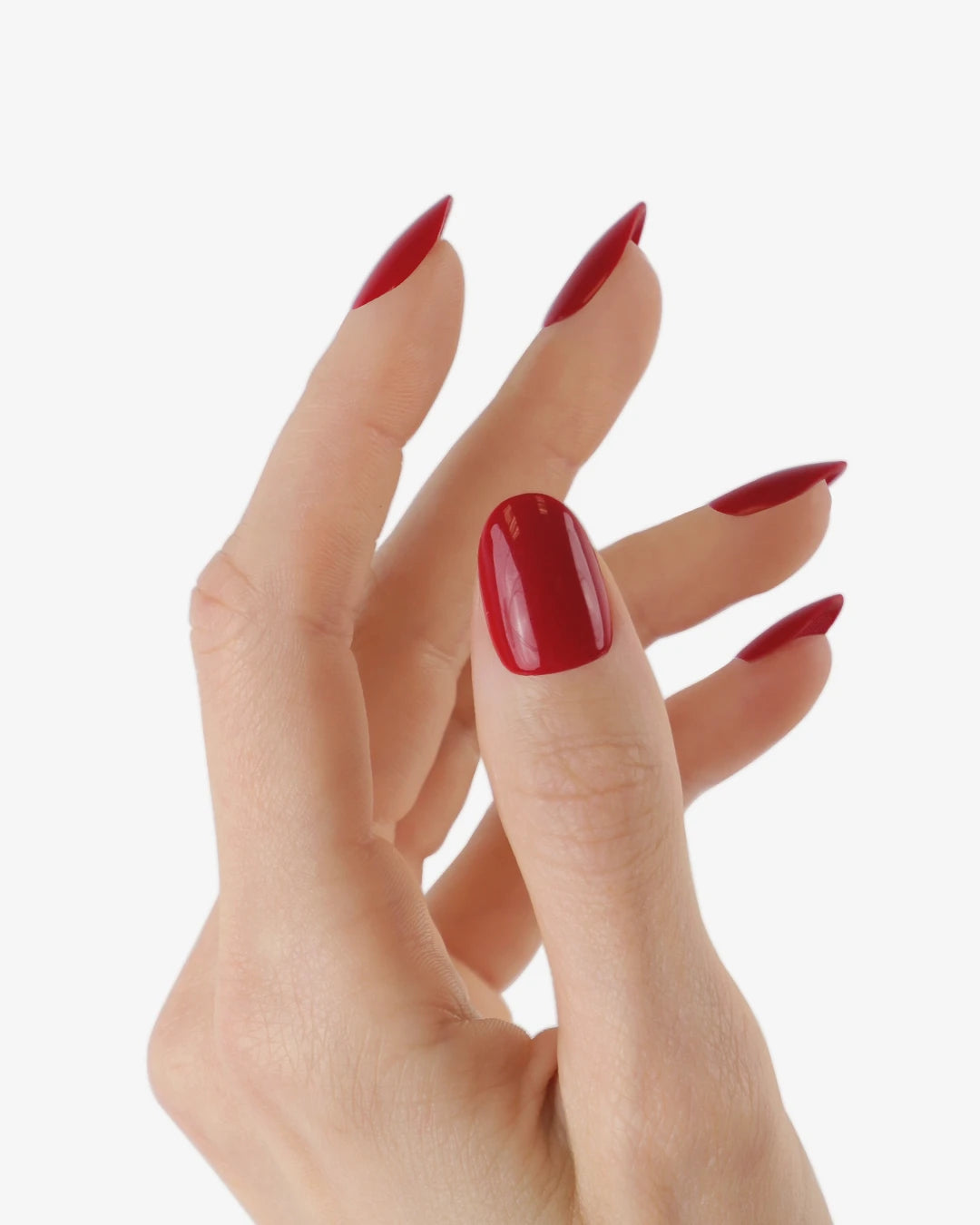 Uñas press-on Classic Red Redonda Corta - vista adicional 3 | Cuti Clé