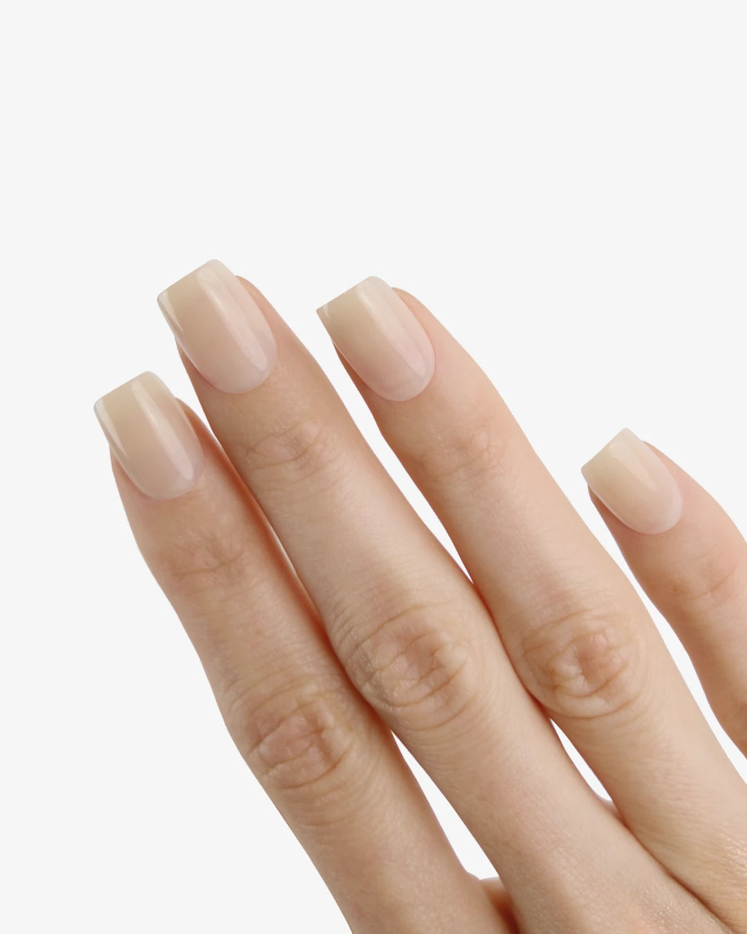 Uñas press-on Nude Veil Cuadrada Corta - vista adicional 1 | Cuti Clé
