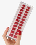 Uñas press-on Scarlet Mood Cuadrada Corta - vista adicional 4 | Cuti Clé