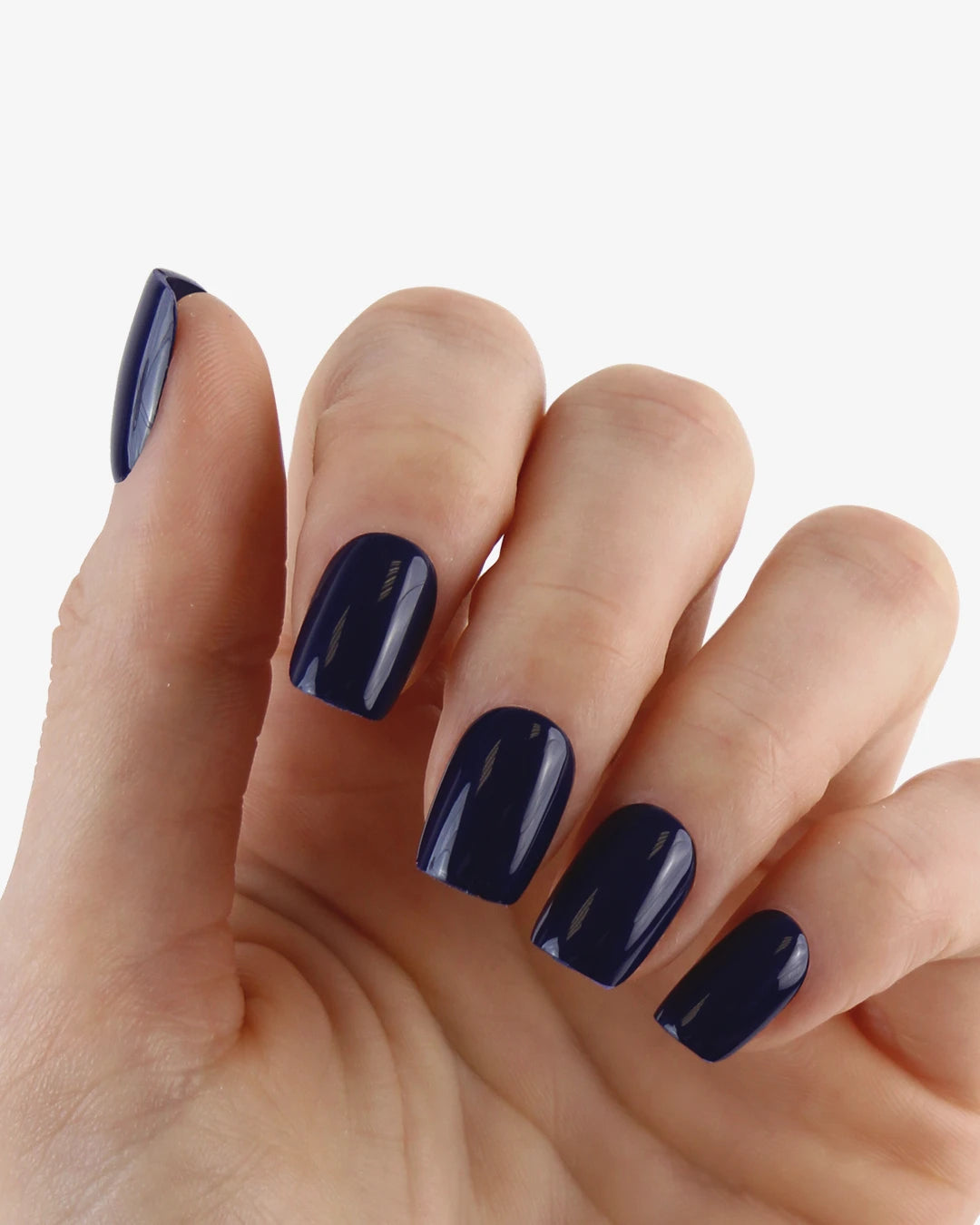 Uñas press-on Neon Navy Cuadrada Corta - vista adicional 2 | Cuti Clé