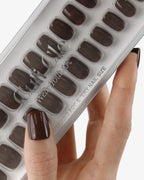 Uñas press-on Hot Chocolate Cuadrada Corta - vista adicional 4 | Cuti Clé