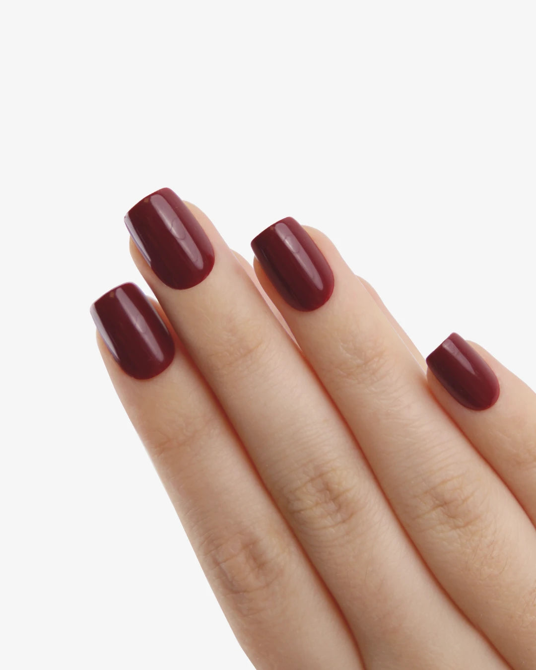 Uñas press-on Cherry Noir Cuadrada Corta - vista adicional 1 | Cuti Clé