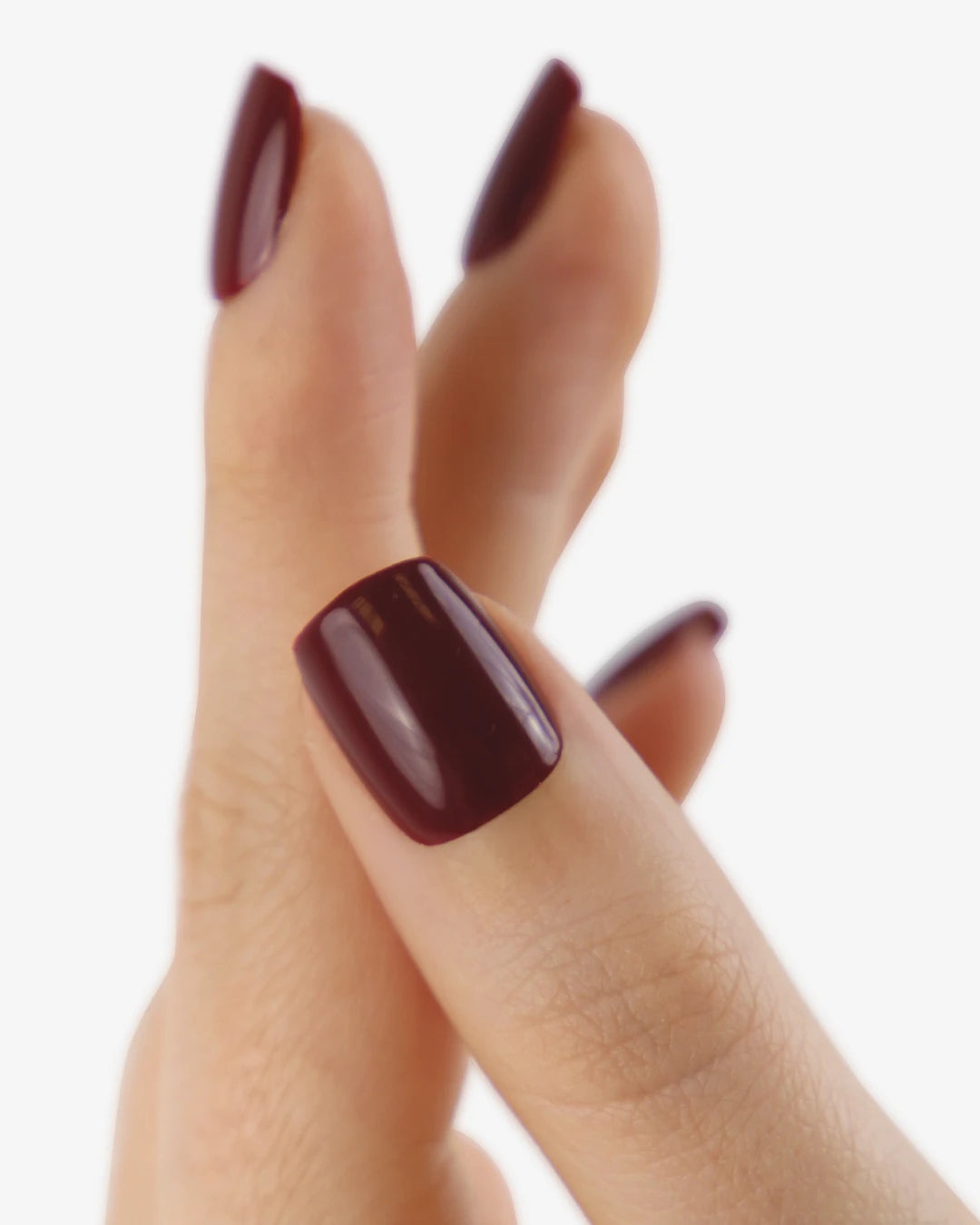 Uñas press-on Cherry Noir Cuadrada Corta - vista adicional 2 | Cuti Clé