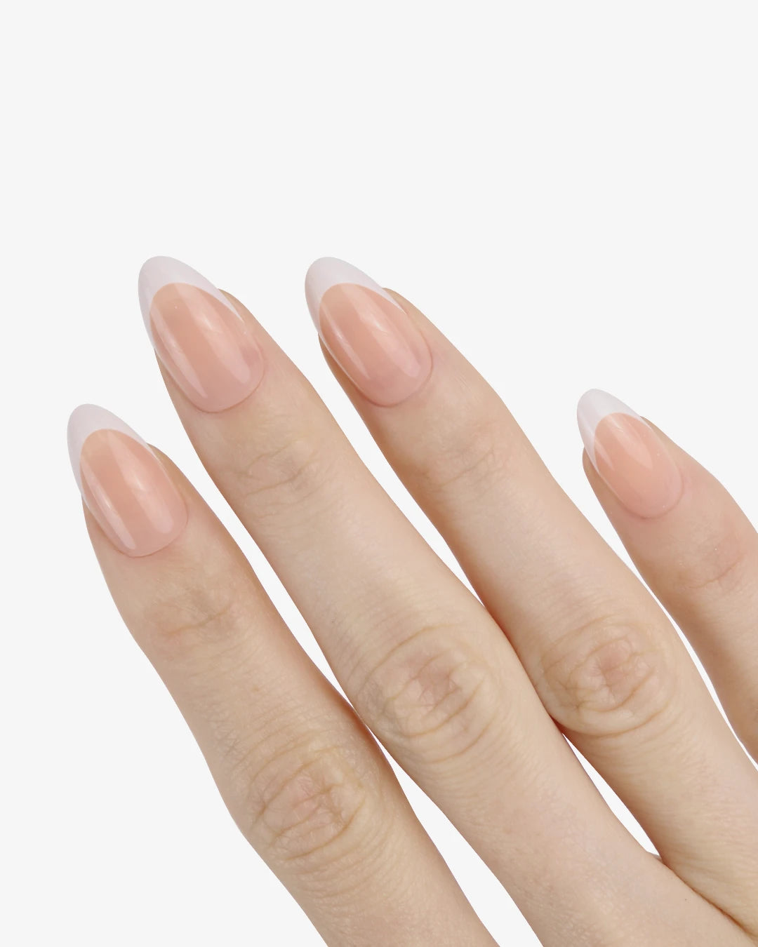 Uñas press-on Classic French Almendrada Corta - vista adicional 1 | Cuti Clé