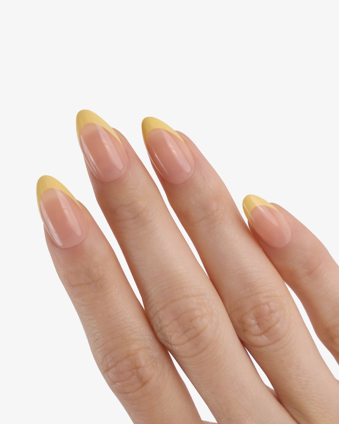 Uñas press-on Buttercream French Almendrada Corta - vista adicional 1 | Cuti Clé
