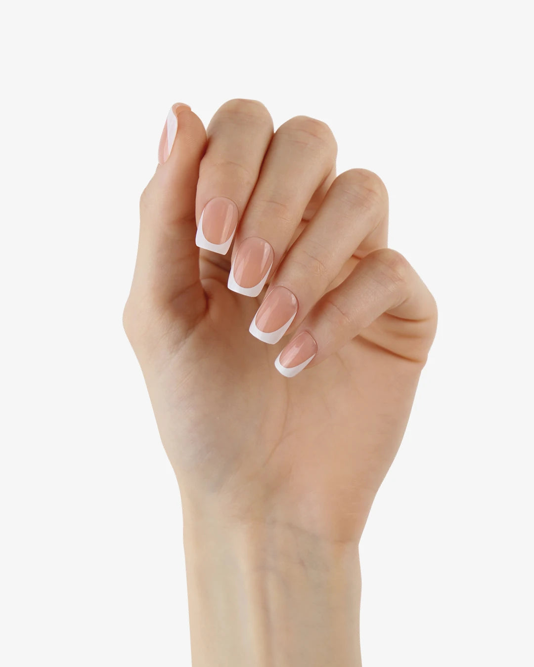 Uñas press-on Classic French Cuadrada Corta - vista adicional 2 | Cuti Clé