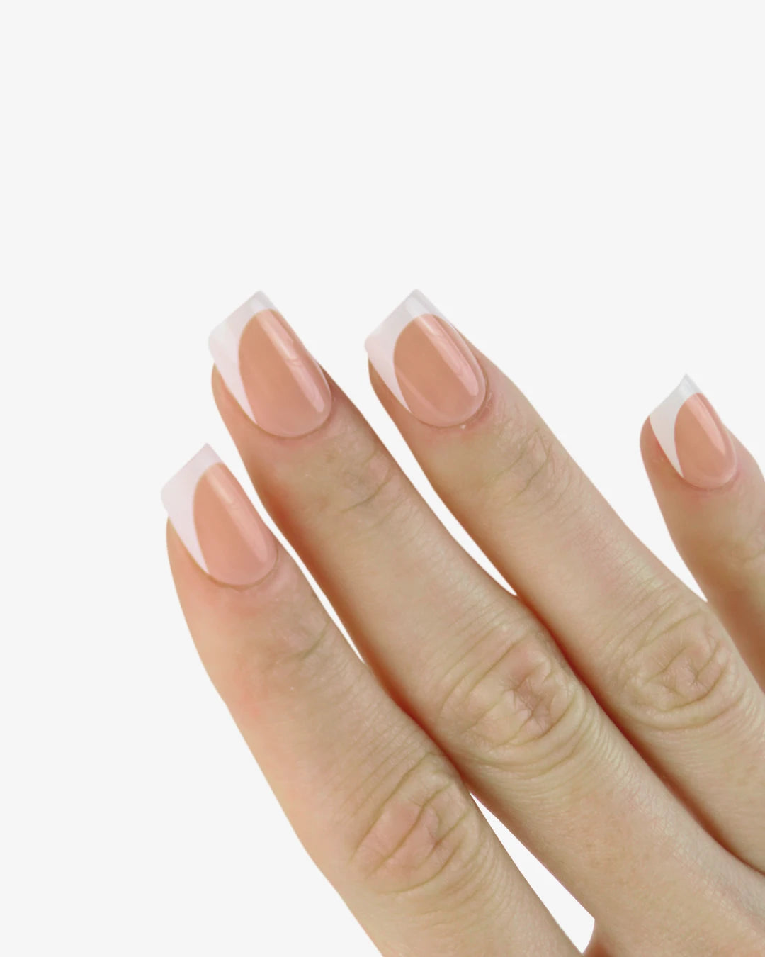 Uñas press-on Classic French Cuadrada Corta - vista adicional 1 | Cuti Clé