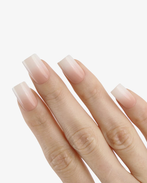 Uñas press-on Baby Boomer Cuadrada Mediana - vista adicional 1 | Cuti Clé