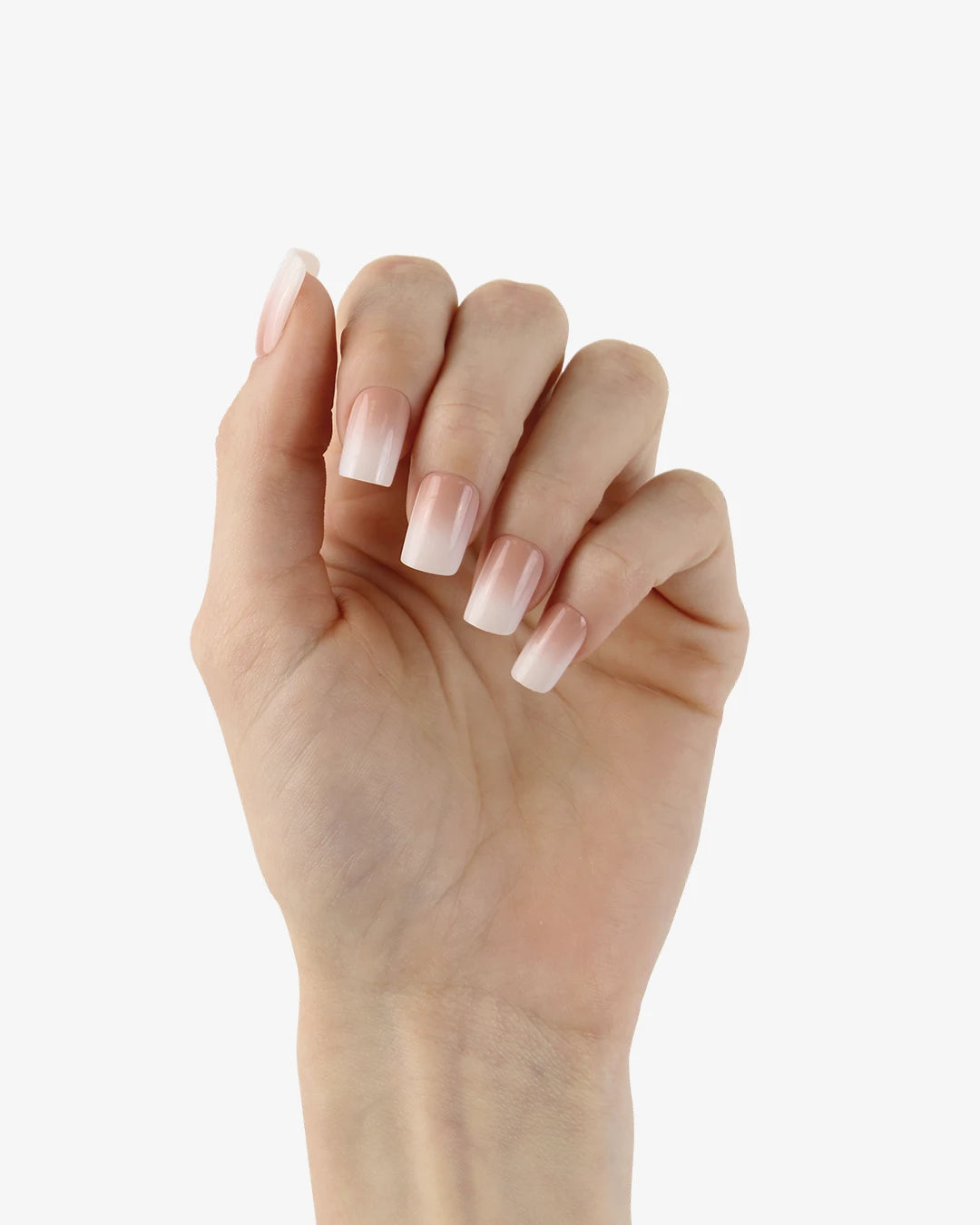 Uñas press-on Baby Boomer Cuadrada Mediana - vista adicional 2 | Cuti Clé