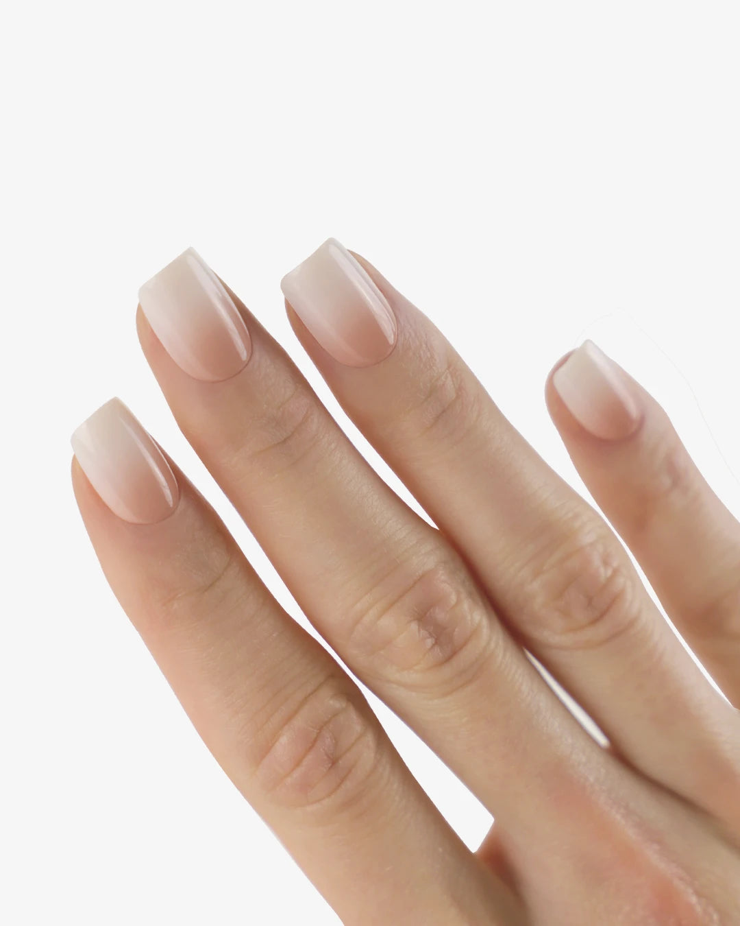 Uñas press-on Baby Boomer Cuadrada Corta - vista adicional 1 | Cuti Clé