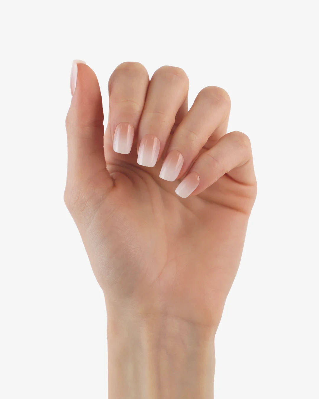 Uñas press-on Baby Boomer Cuadrada Corta - vista adicional 2 | Cuti Clé