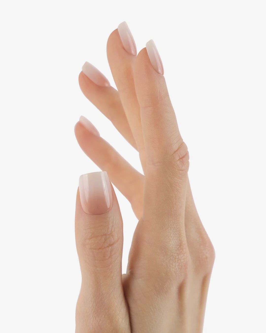 Uñas press-on Baby Boomer Cuadrada Corta - vista adicional 3 | Cuti Clé