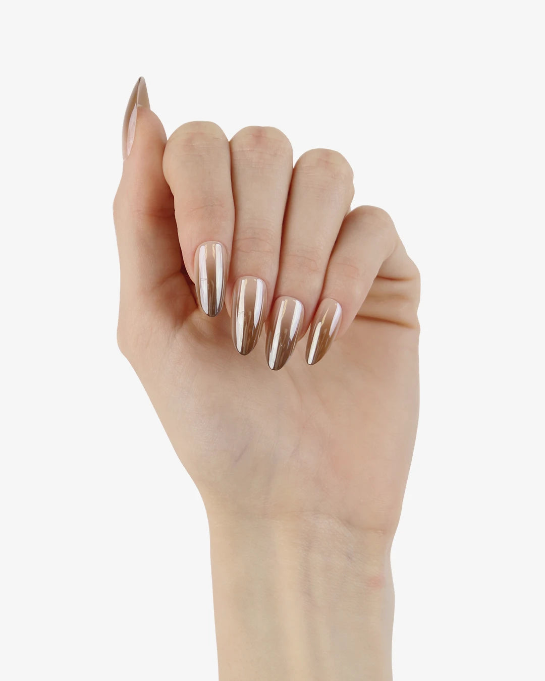 Uñas press-on Parisian Café Almendrada Mediana - vista adicional 2 | Cuti Clé
