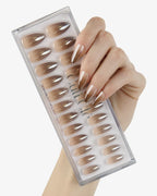 Uñas press-on Parisian Café Almendrada Mediana - vista adicional 4 | Cuti Clé