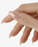 Uñas press-on Picnic Polka Almendrada Corta - vista adicional 3 | Cuti Clé