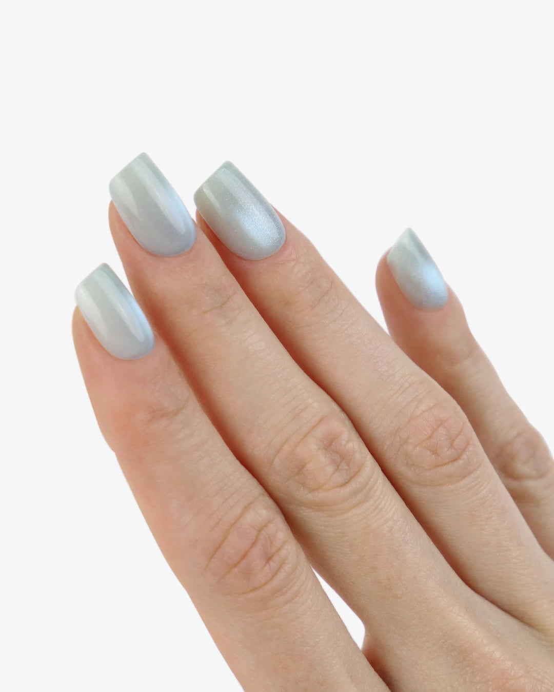 Uñas press-on Blue Hour Cat Eye Cuadrada Corta - vista adicional 1 | Cuti Clé