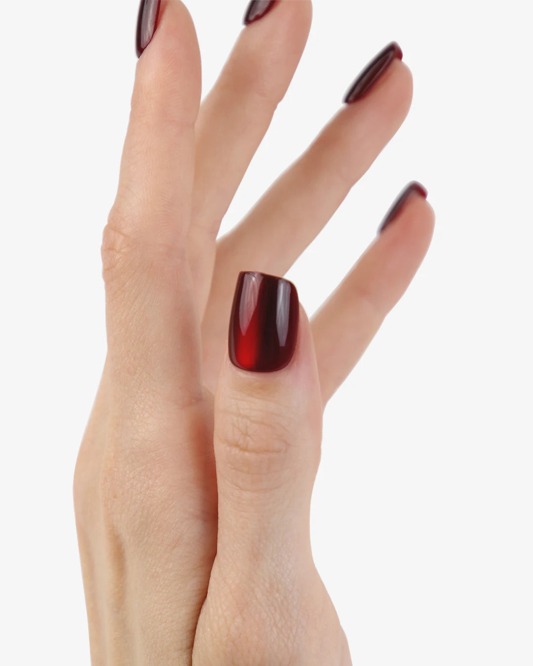 Uñas press-on Redmoon Cat Eye Cuadrada Corta - vista adicional 3 | Cuti Clé