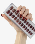 Uñas press-on Redmoon Cat Eye Cuadrada Corta - vista adicional 4 | Cuti Clé