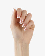 Uñas press-on Crystal French Cuadrada Corta - vista adicional 2 | Cuti Clé